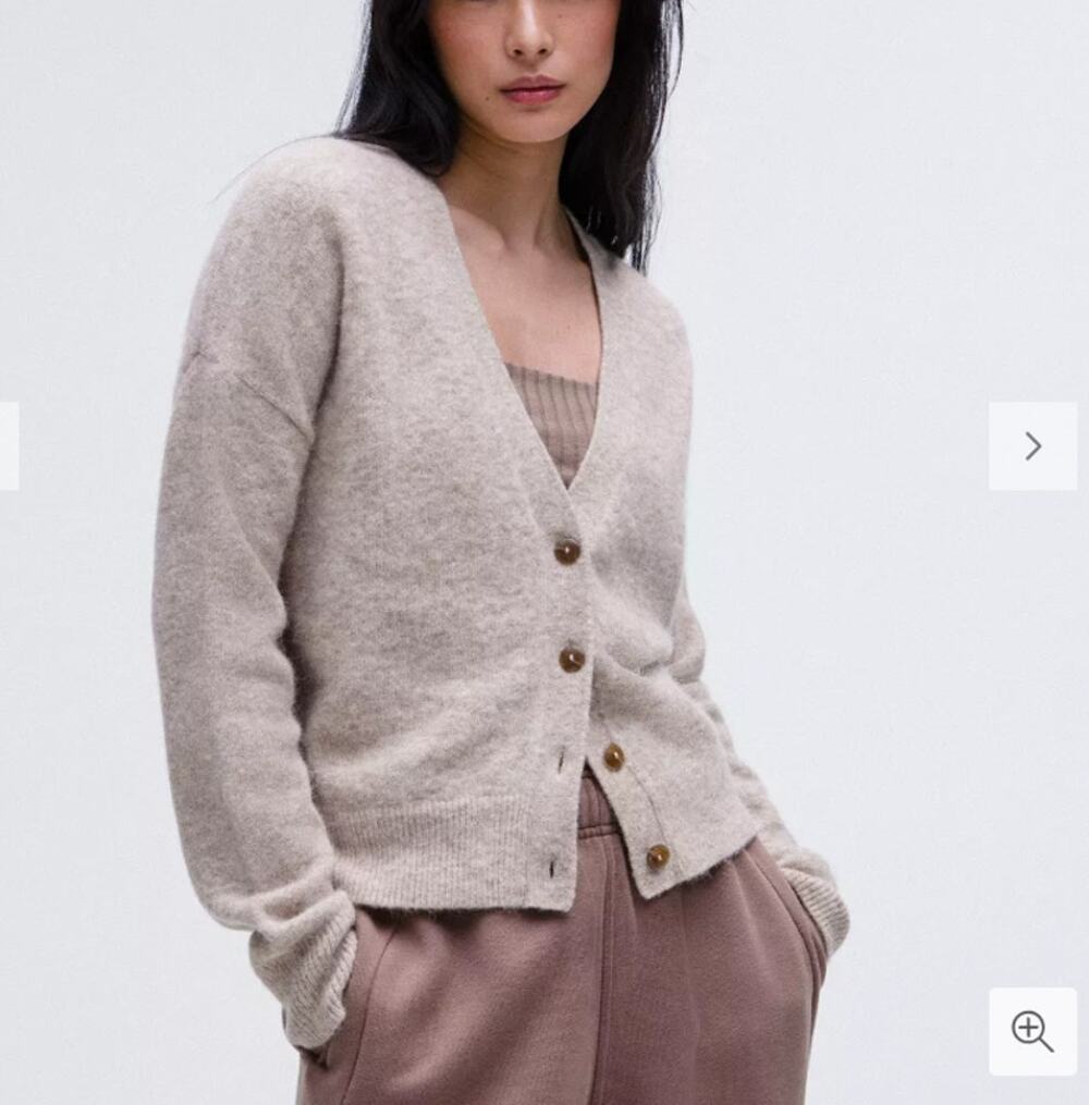 Lululemon Womens Alpaca Wool-Blend Cardigan Sweater Small